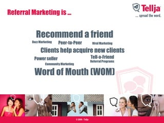 Tellja Refferal Program