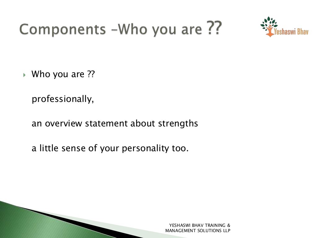 Tell me something about yourself