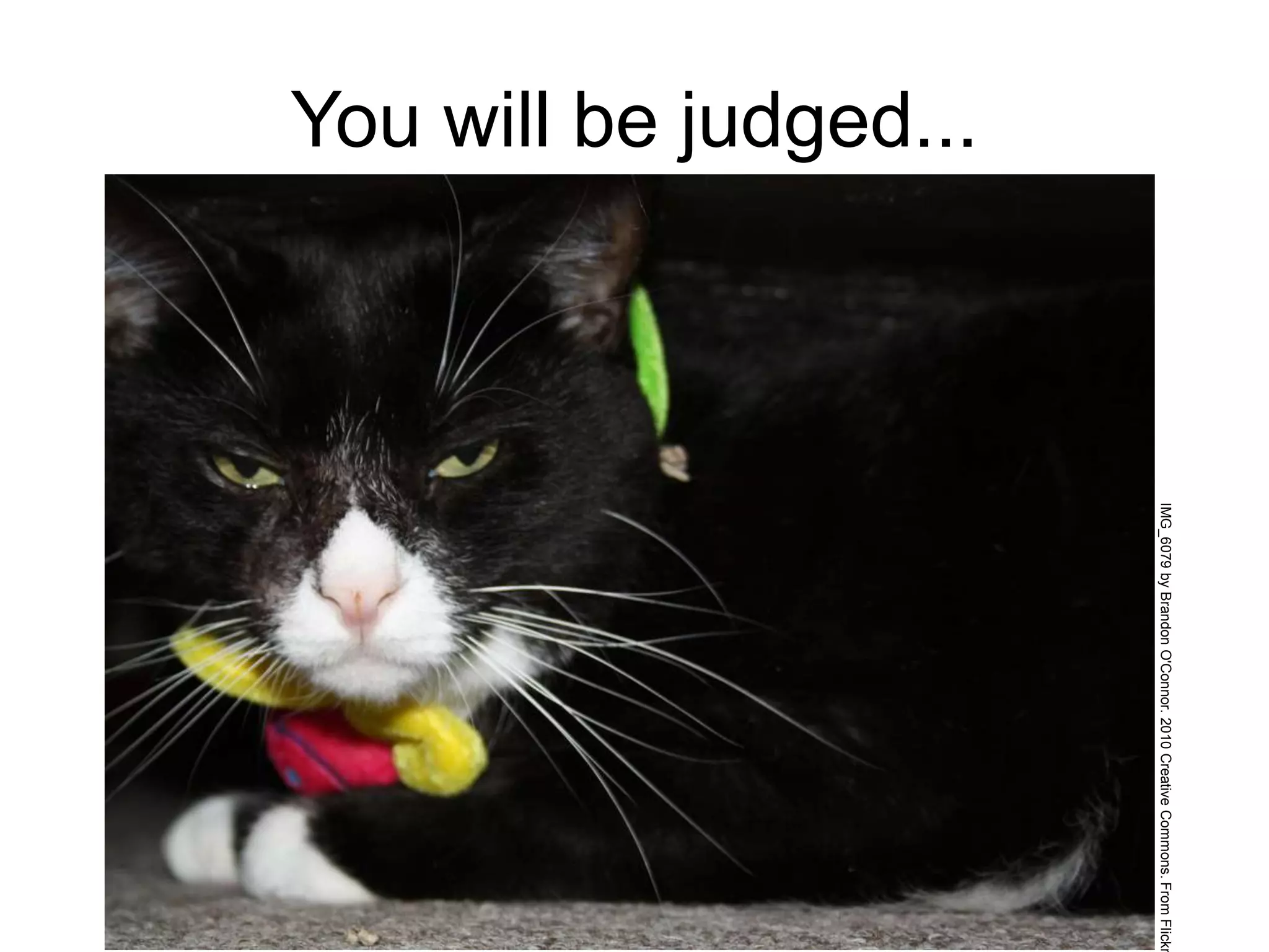 You will be judged...
IMG_6079byBrandonO'Connor.2010CreativeCommons.FromFlickr
 