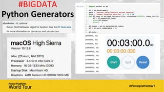 #BIGDATA
Python Generators
 