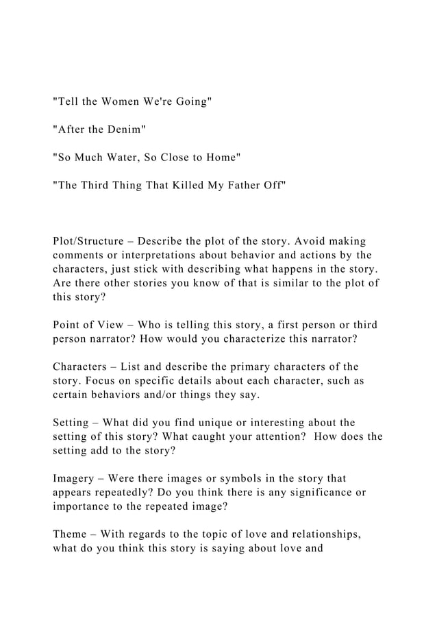 Tell the Women Were GoingAfter the DenimSo Much Wa.docx