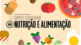 NUTRIÇÃOEALIMENTAÇÃO
CORPOESEXUALIDADE
CAPÍTULO 5: CORPO E SEXUALIDADE
Relatório de campo + desk research | Tellus | Junho 2015
 