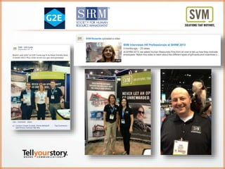 Social Media Audience
In 2013, Tell Your Story helped SVM increase its social media audience by
178%, from 831 followers i...
