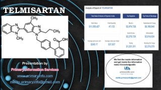 TELMISARTAN
Presentation by
Primary Information Services
www.primaryinfo.com
mailto:primaryinfo@gmail.com
 