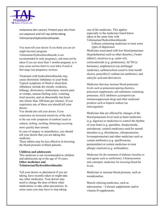 gabapentin and hydrochlorothiazide interactions