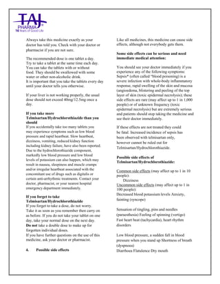 gabapentin and hydrochlorothiazide interactions