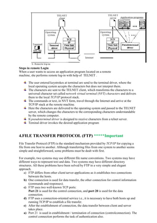 telnet ftp email | DOCX