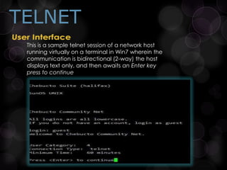 Telnet & Secure Shell | PPTX