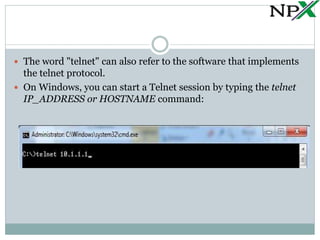 Telnet & SSH | PPTX