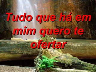 Tudo que há em mim quero te ofertar 