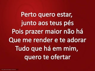 Te louvarei - Toque no altar