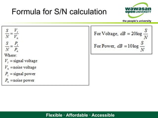 the people’s university
Flexible · Affordable · Accessible
Formula for S/N calculation
 