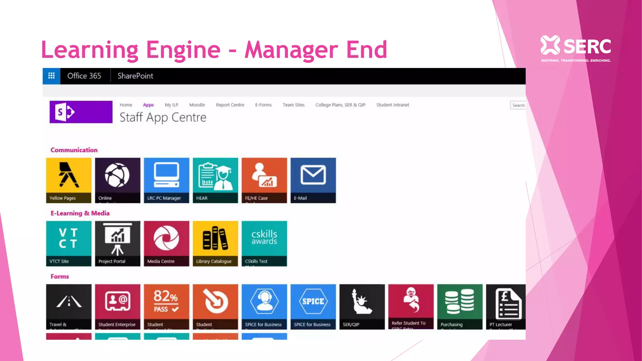 Learning Engine – Manager End
 