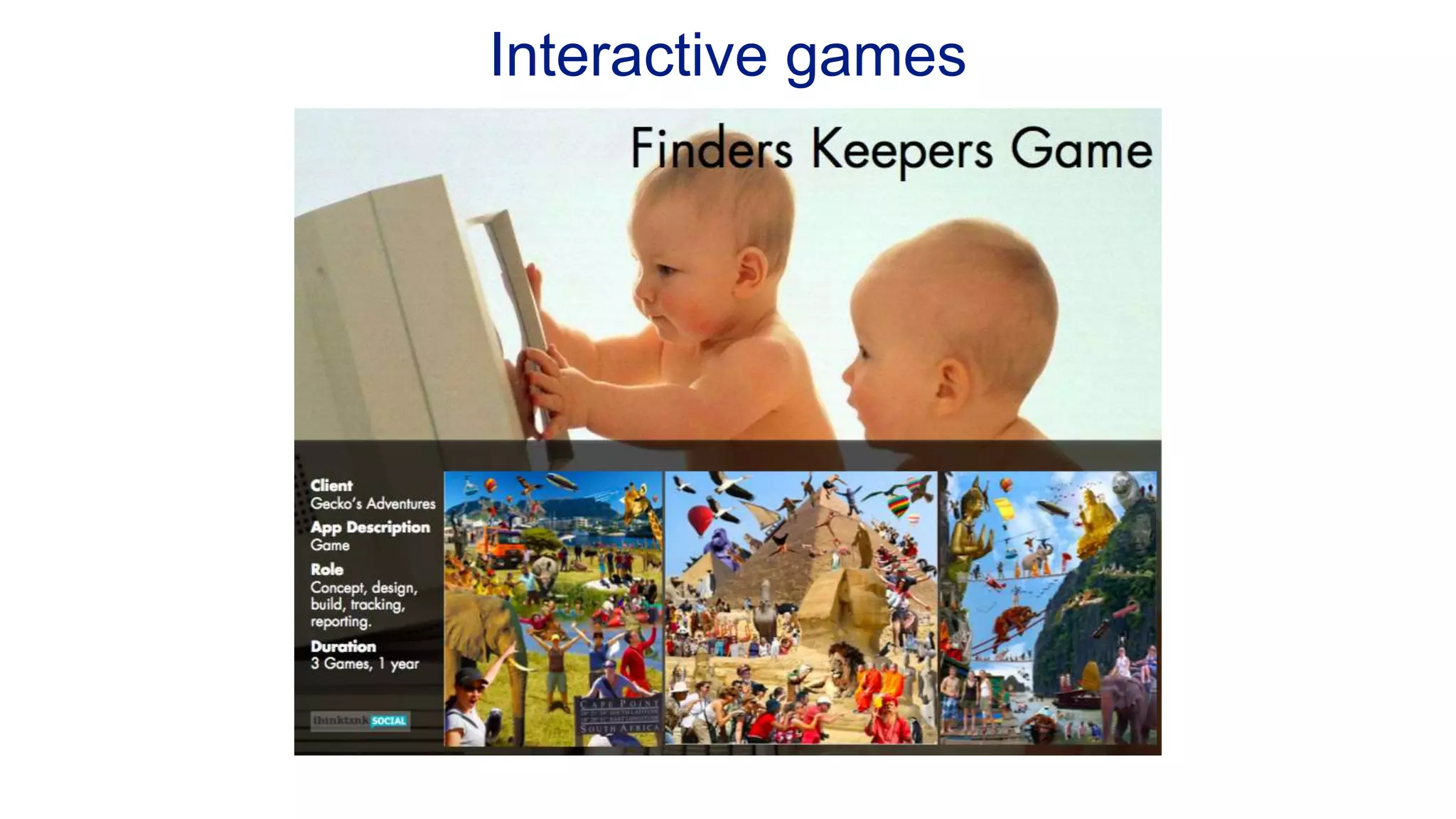 Interactive games 