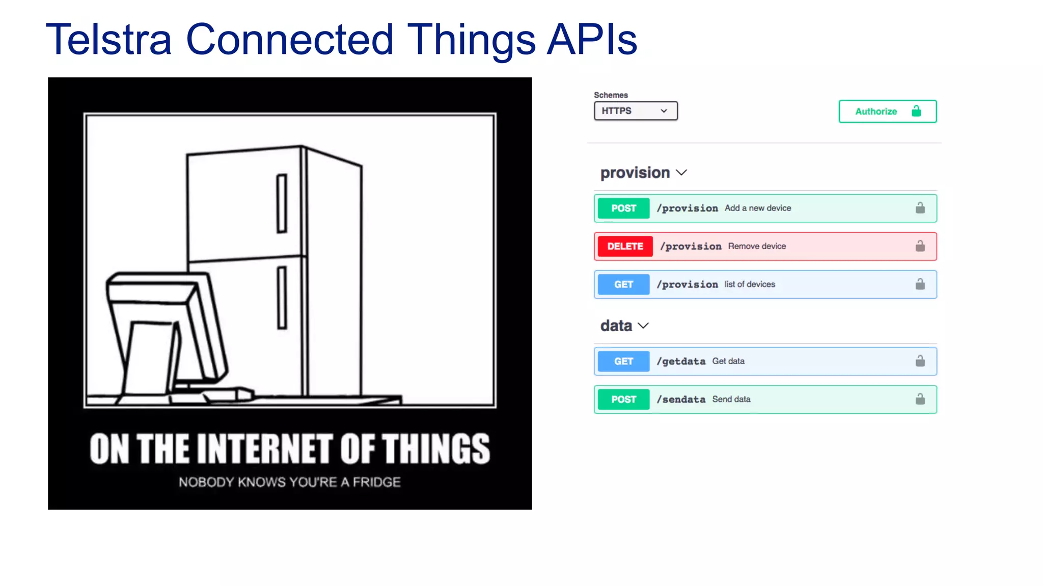 Telstra Connected Things APIs 