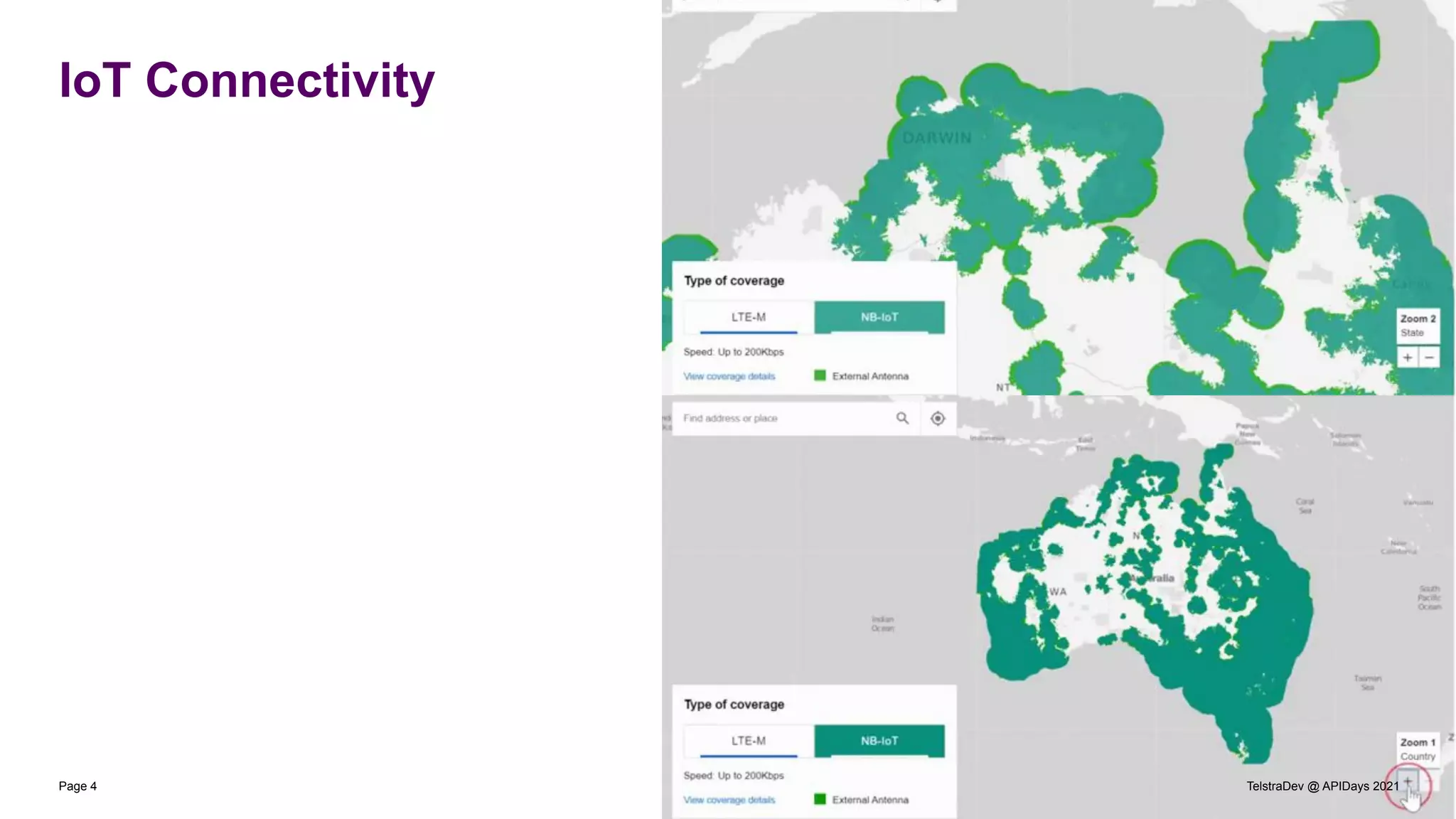 IoT Connectivity
TelstraDev @ APIDays 2021
Page 4
 