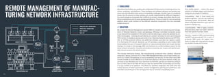 REMOTE MANAGEMENT OF MANUFAC-
TURING NETWORK INFRASTRUCTURE
// CHALLENGE // BENEFITS
// SOLUTION
Manufacturing facilities are usually quite complicated infrastructures connecting various ma-
chines, computers, and platforms. These hardware and software elements accumulate over
some time and therefore have various compatibility challenges. Another layer of complexity
comes into the picture as these systems are usually implemented by different integrators.
As a result, we get an ecosystem that is difficult to connect, manage, and collect data for pre-
dictive maintenance and increase operational efficiency. There is a need for one connectivity
platform which could combine all the different industrial components into one accessible
unified structure.
We created the Remote Management System (RMS) to simplify the monitoring and manage-
ment of Teltonika Networks routers and gateways. Whereas it provided convenient access
to our devices from anywhere in the world, it did not take long to notice the demand for an-
other functionality – reaching the end-devices of a solution remotely. As such, we introduced
RMS Connect. It enables to access and control non-Teltonika Networks devices via RDP/VNC,
SSH, or HTTP(S) protocols without any additional software, and does not require a public
IP or third-party VPN service. Moreover, our API provides a possibility to carry endless RMS
functionalities into your in-house IoT platform, in case you would rather stick to your familiar
interface. As shown in the topology, RMS now functions as a unified software system for the
whole network ecosystem. Via wired and wireless connectivity, our routers and switches pro-
vide internet access to the whole solution.
This includes third-party devices, like manufacturing production lines, desktop, industrial
computers, laptops, and even PLC’s. Then, RMS Management takes care of easy remote con-
trol to our routers and gateways to ensure availability and security. On the other hand, RMS
Connect enables to access WebUI or CLI of all smart devices in the same network. Finally, you
can even access Windows and Linux machines via RDP/VNC just like you would be sitting in
front of them. Best of all, RMS API lets you take the desired RMS functionality and transfer
it to your SCADA or IoT platform. This allows for seamless integration and saves time and
money because of better automation, remote management, planning and predictions, and
extended overall lifecycle of the old equipment due to resolved compatibility issues.
One unified system – control the whole
solution of multiple objects and interfaces
using just one simple IoT platform.
Compatibility - RMS is cloud based and
platform agnostic – you can use it with any
operating system and browser. RMS API
allows using RMS features in your own IoT
platform interface too.
Customizability – RMS is highly customiz-
able and every client can make it work for
their own specific business needs.
Security – hosted on AWS, communicating
via MQTT and secured with TLS 1.2 and 1.3
protocols, RMS meets the highest stan-
dards of safety with international recogni-
tion by Bell Canada and Forensik.
14
13
 
