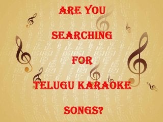 All Time Hits of  Telugu Karaoke Songs