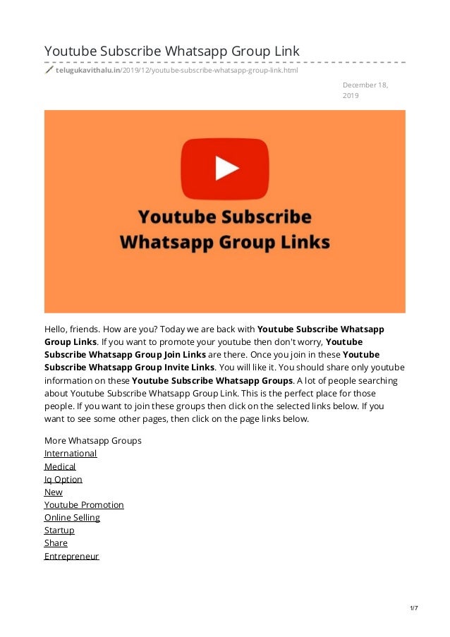 Telugukavithalu Youtube-Subscribe Whatsapp Group