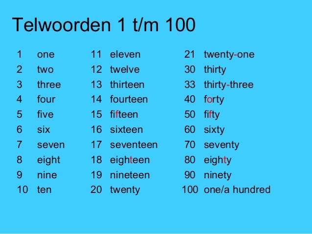 rangtelwoorden engels | pics | download |