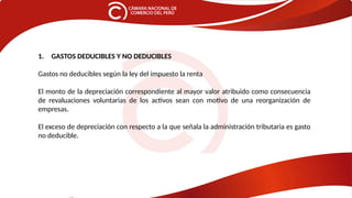 TEM-II Impuesto a la renta, gastos deducibles y no deducibles.pptx