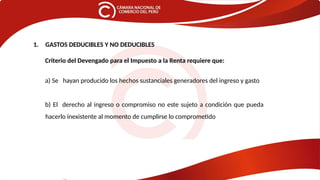 TEM-II Impuesto a la renta, gastos deducibles y no deducibles.pptx