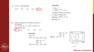¡Diferente y Competitivo! ¡Diferente y Competitivo!
Solución:
Solución:
7.
8.
 