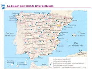 La división provincial de Javier de Burgos 