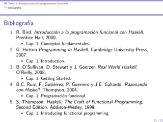 Tema 1: Introducción a la programación funcional. | PDF