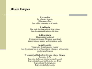 Tema 1 Música Liturgica | PPT