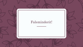 Faleminderit!
 