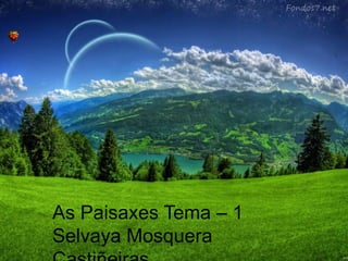 As Paisaxes Tema – 1
Selvaya Mosquera

 