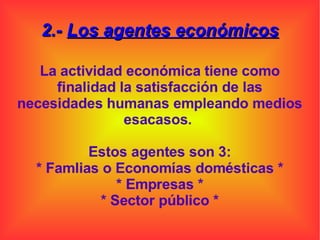 Tema -2-. Economía