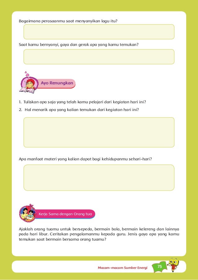 Tema 2 Selalu Berhemat Energi Kelas 4 1
