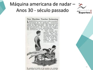 Máquina americana de nadar –
Anos 30 - século passado
11
 
