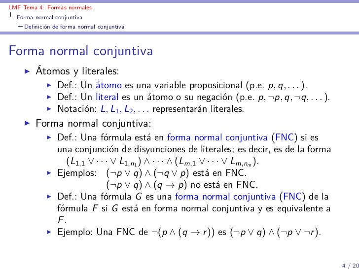 Lmf T4 Formas Normales