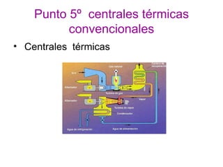 Punto 5º  centrales térmicas convencionales Centrales  térmicas  