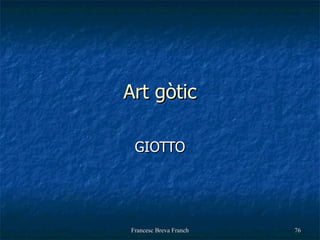 Art gòtic GIOTTO 