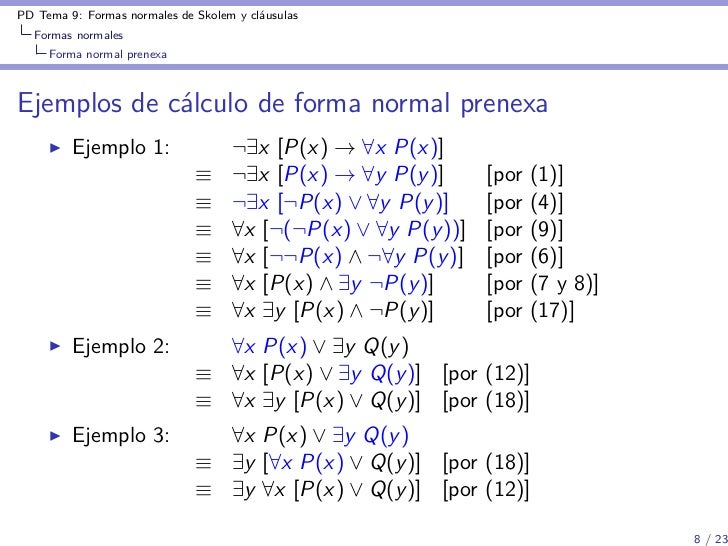 Li2011 T9 Formas Normales De Skolem Y Clausulas