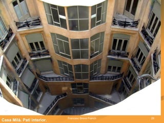 Casa Milà. Pati interior. 