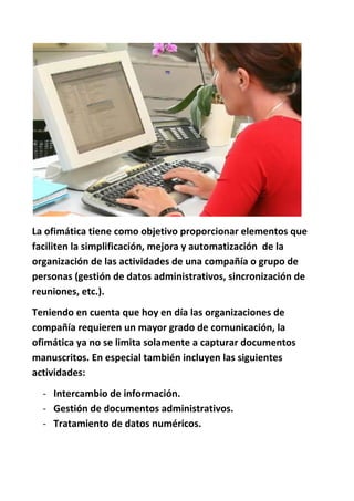 Tema.ofimatica y procesadores de texto