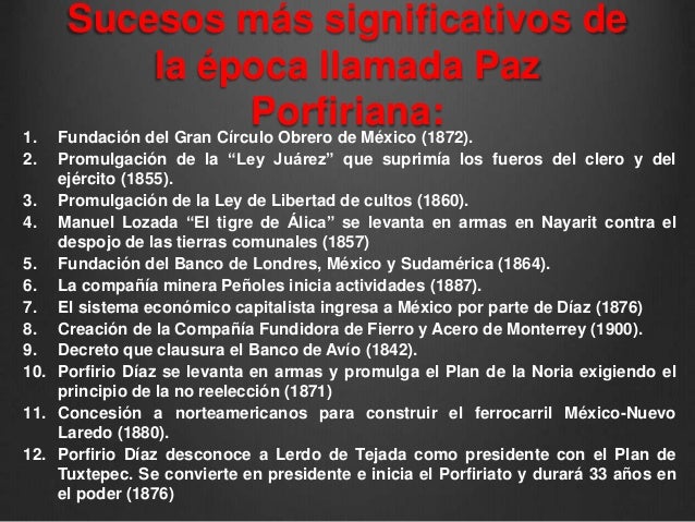 Bloque 3 Tema 3 La restauración de la república y el porfiriato