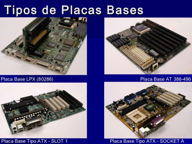 Resultado de imagen para tipos de placa madre