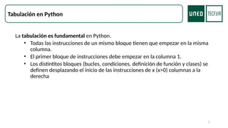 Introducción a la Sintaxis, Tipos de Datos y Estructuras en Python | PPTX