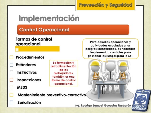 Control Operacional Seguridad Y Salud Ocupacional