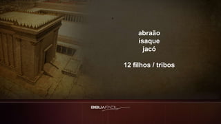 abraão
isaque
jacó
12 filhos / tribos
 