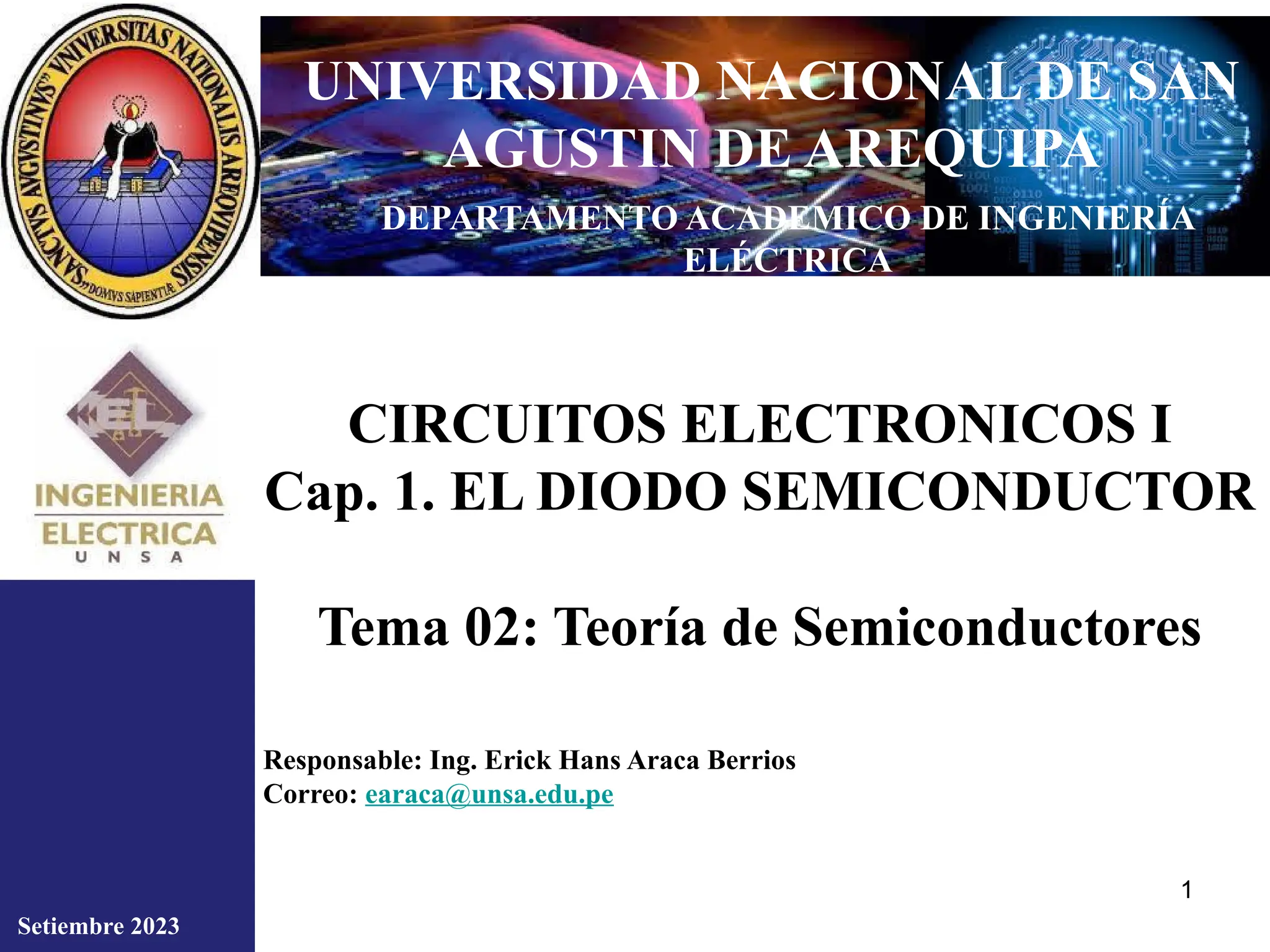 Teoría de Semiconductores - Circuitos electrónicos | PPTX