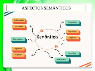 ASPECTOS SEMÂNTICOS
 