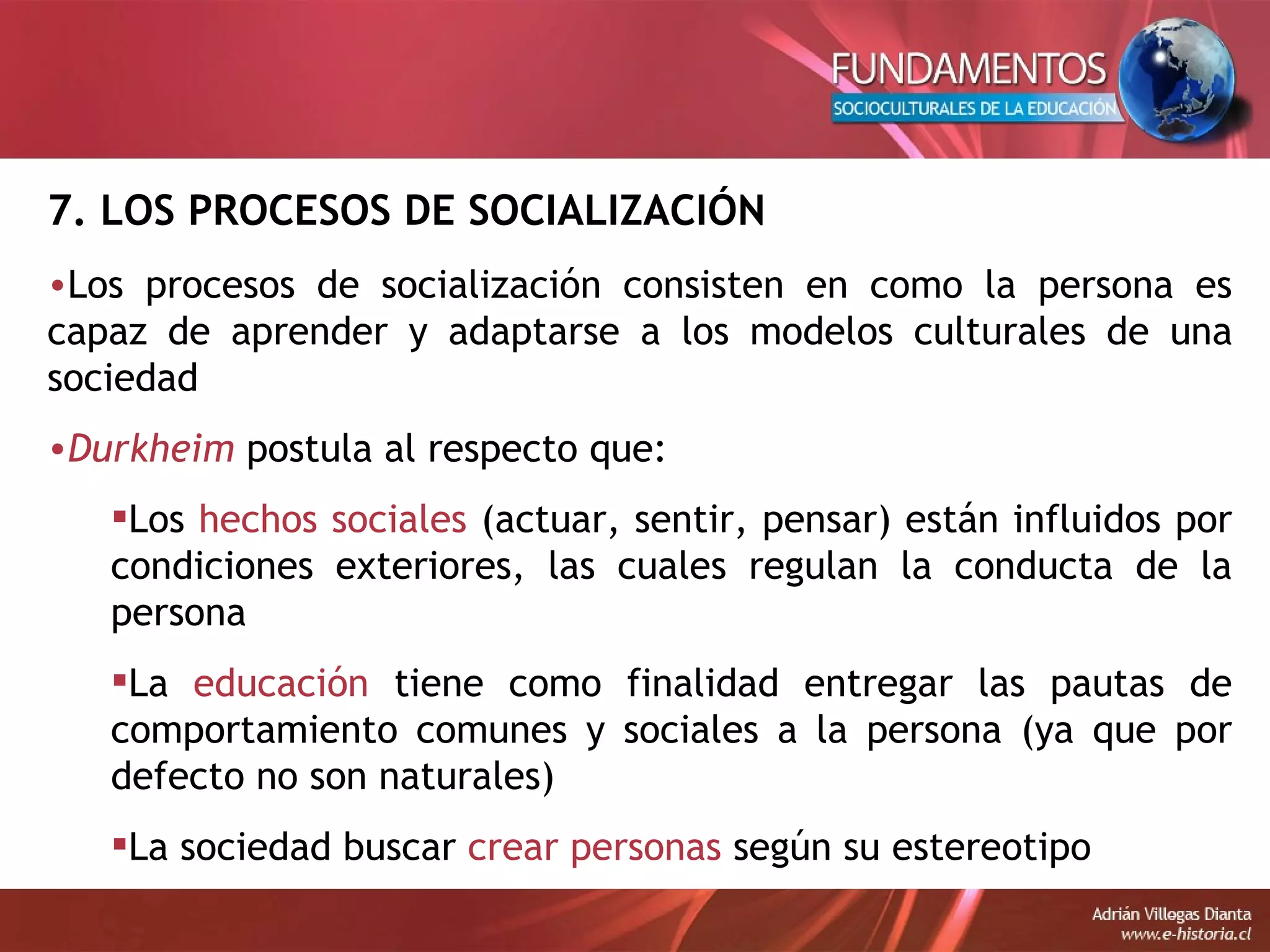 Tema 04 - Unidad 1 - Tipos de Socialización - Fundamentos