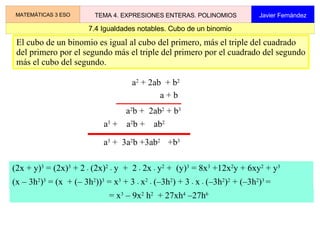 potenciación de exponente natural.